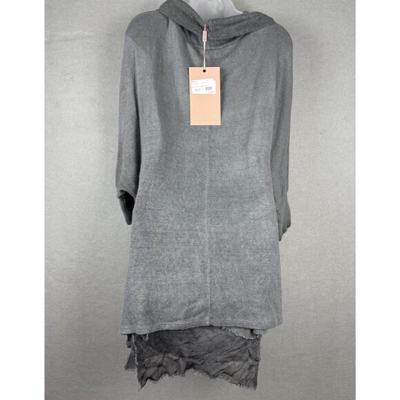 Scandal Italy Cowl Neck Sweater Angora Layered Dress Gray/green Lagen L/XL NWT - Picture 4 of 9